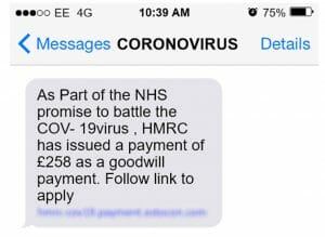 nhs corona virus scam